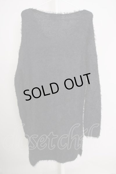 画像2: CIVARIZE / Feed フェザーヤーンプルオーバーロングニットソー 44 ブラック T-24-09-26-004-CI-to-YM-ZT419 (2)