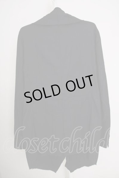 画像2: DIET BUTCHER SLIM SKIN / アンゴラドレープジャケット  ブラック T-24-09-26-005-DI-ja-YM-ZT359 (2)