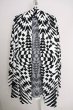 画像1: CIVARIZE / Mirror ジオメトリックニットガウンカーディガン 46 ブラックｘホワイト T-24-09-26-006-CI-to-YM-ZT359 (1)