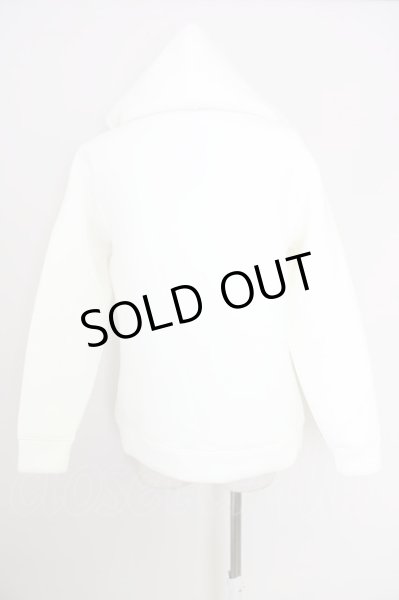 画像2: CavariA / フード付きボンディングライダースジャケット 46 ホワイト T-24-09-26-007-Ca-ja-YM-ZT013 (2)