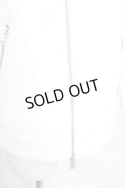 画像5: CavariA / フード付きボンディングライダースジャケット 46 ホワイト T-24-09-26-007-Ca-ja-YM-ZT013 (5)