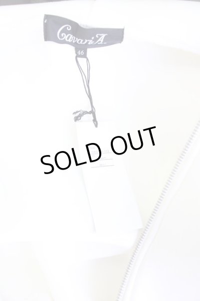 画像6: CavariA / フード付きボンディングライダースジャケット 46 ホワイト T-24-09-26-007-Ca-ja-YM-ZT013 (6)