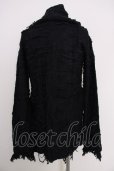 画像2: CIVARIZE / フリンジニットブロークンガウンカーディガン 46 ブラック T-24-09-26-009-CI-to-YM-ZT468 (2)
