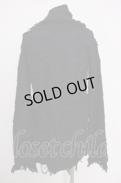 画像2: CIVARIZE / フリンジニットブロークンガウンカーディガン 46 ブラック T-24-09-26-009-CI-to-YM-ZT468 (2)