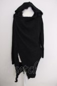 画像1: CIVARIZE / 接結フード付き変形ニットロングパーカー 46 ブラック T-24-09-26-013-CI-ja-YM-ZT465 (1)