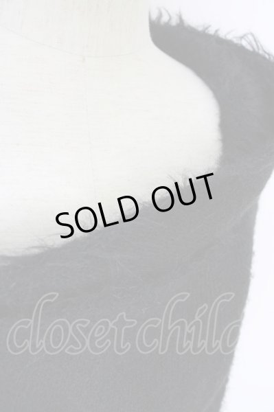 画像8: CIVARIZE / 接結フード付き変形ニットロングパーカー 46 ブラック T-24-09-26-013-CI-ja-YM-ZT465 (8)