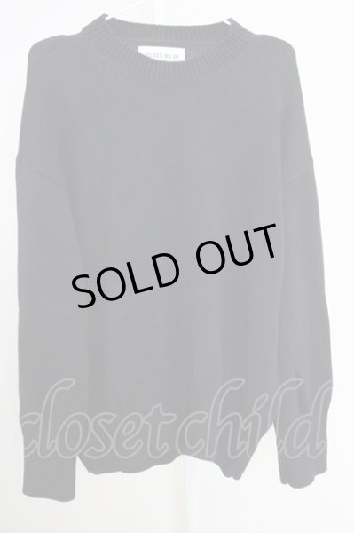 画像1: NIL DUE / NIL UN TOKYO /  LONG SLEEVE ニット M ブラック T-24-10-08-001-NI-za-YM-ZT359 (1)