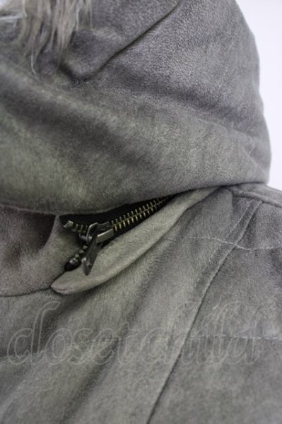 画像5: TORNADO MART / マイクロスエード（ダウン）ジャケット L グレー T-24-10-08-012-TO-ou-YM-ZT-M001 (5)