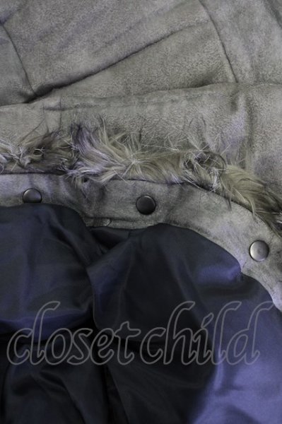 画像8: TORNADO MART / マイクロスエード（ダウン）ジャケット L グレー T-24-10-08-012-TO-ou-YM-ZT-M001 (8)