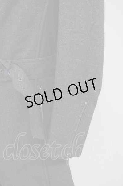 画像3: TORNADO MART / ウールツイルドレープコート M ボルドー T-24-10-08-015-TO-ou-YM-ZT (3)