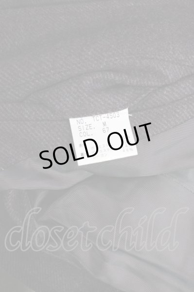 画像8: TORNADO MART / ウールツイルドレープコート M ボルドー T-24-10-08-015-TO-ou-YM-ZT (8)