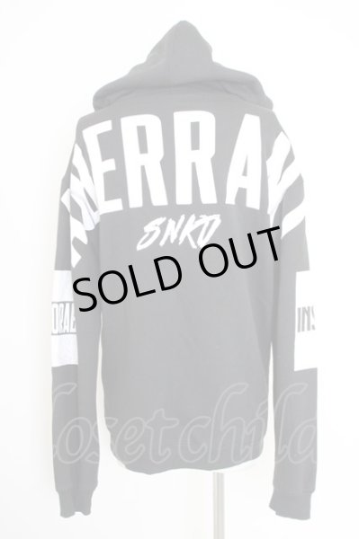 画像2: SNKD【REITA】 / ABERRANT 裏起毛パーカー  ブラック T-24-10-08-005-SN-to-YM-ZT (2)