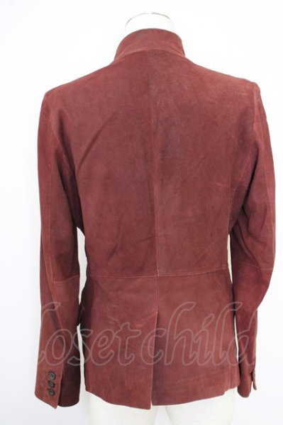 画像2: TORNADO MART / ゴートヌバックノーカラージャケット M ボルドー T-24-10-08-008-TO-ja-YM-ZT178 (2)