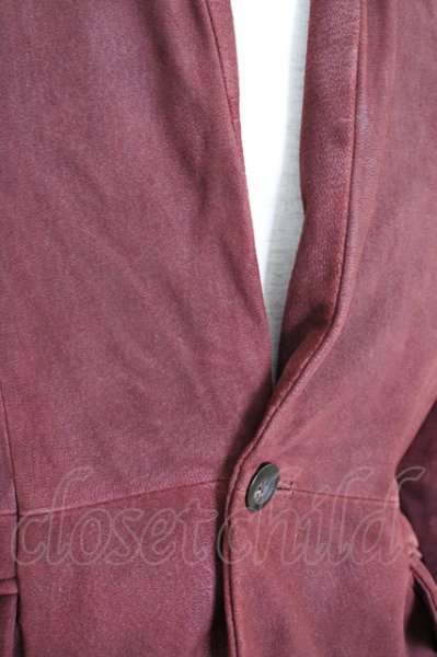 画像5: TORNADO MART / ゴートヌバックノーカラージャケット M ボルドー T-24-10-08-008-TO-ja-YM-ZT178 (5)