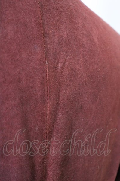 画像8: TORNADO MART / ゴートヌバックノーカラージャケット M ボルドー T-24-10-08-008-TO-ja-YM-ZT178 (8)