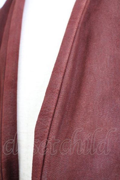 画像10: TORNADO MART / ゴートヌバックノーカラージャケット M ボルドー T-24-10-08-008-TO-ja-YM-ZT178 (10)