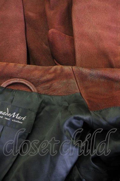 画像11: TORNADO MART / ゴートヌバックノーカラージャケット M ボルドー T-24-10-08-008-TO-ja-YM-ZT178 (11)