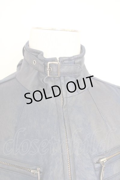 画像4: TORNADO MART / ヘアラインシングルライダースジャケット L ネイビー T-24-10-08-009-TO-ja-YM-ZT (4)