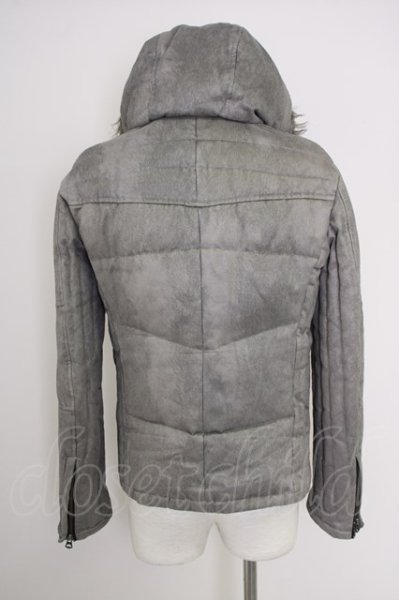 画像2: TORNADO MART / マイクロスエード（ダウン）ジャケット L グレー T-24-10-08-012-TO-ou-YM-ZT-M001 (2)