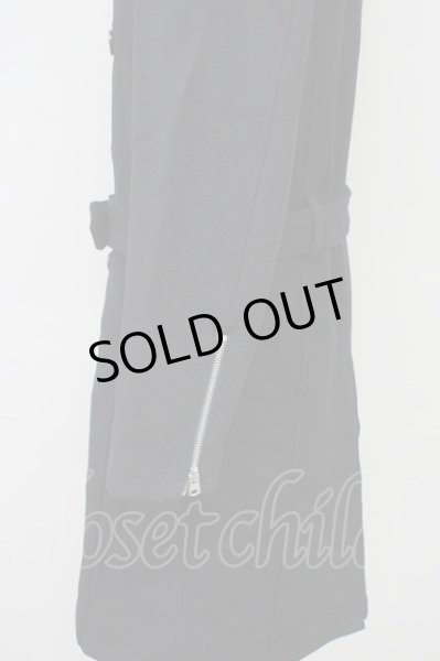 画像3: CIVARIZE / Zork ライダースデザイントレンチコート 44 ブラック T-24-10-16-014-CI-ou-YM-ZT-M122 (3)