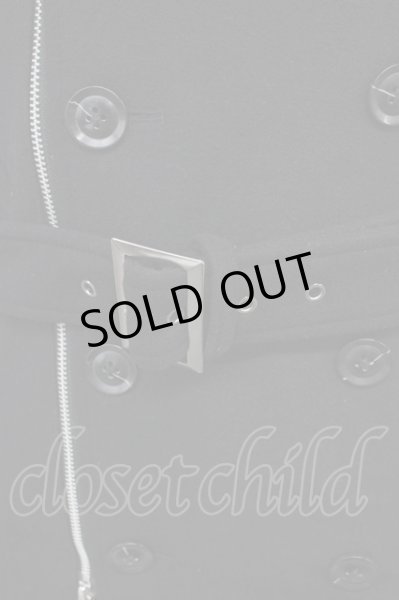 画像7: CIVARIZE / Zork ライダースデザイントレンチコート 44 ブラック T-24-10-16-014-CI-ou-YM-ZT-M122 (7)