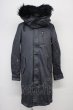 画像1: CIVARIZE / Arsenalファー付きコーティングモッズコート 44 ブラック T-24-10-16-015-CI-ou-YM-ZT-M122 (1)