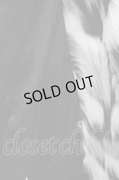 画像7: CIVARIZE / Insane ロングファーコート 44 ブラックｘホワイト T-24-10-16-017-CI-ou-YM-ZT (7)