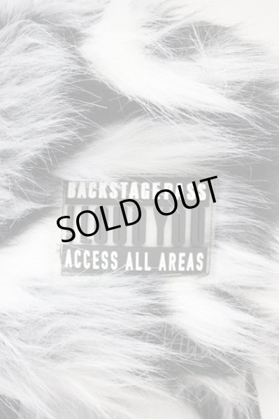 画像5: BACKSTAGE PASS / WOO(ウー)ビッグシルエットファーブルゾン 3-4 ブラックｘホワイト T-24-10-16-018-BA-ou-YM-ZT-M130 (5)