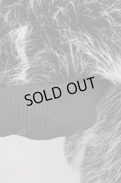 画像7: BACKSTAGE PASS / WOO(ウー)ビッグシルエットファーブルゾン 3-4 ブラックｘホワイト T-24-10-16-018-BA-ou-YM-ZT-M130 (7)