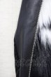 画像9: BACKSTAGE PASS / WOO(ウー)ビッグシルエットファーブルゾン 3-4 ブラックｘホワイト T-24-10-16-018-BA-ou-YM-ZT-M130 (9)