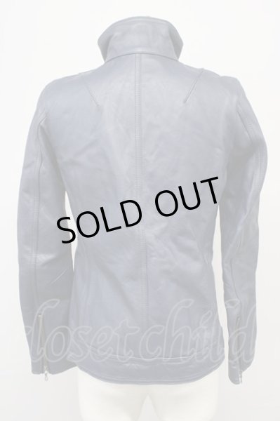 画像2: FUGA / ジャケット.Maestro カウレザーシングルライダース 44 ネイビー T-24-10-16-019-FU-ja-YM-ZT-ML007 (2)