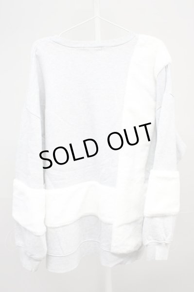 画像2: CIVARIZE / Jolt ファー切り替えプルオーバービッグスウェット F グレー T-24-10-16-003-CI-to-YM-ZT (2)