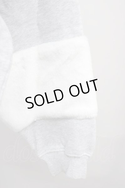 画像3: CIVARIZE / Jolt ファー切り替えプルオーバービッグスウェット F グレー T-24-10-16-003-CI-to-YM-ZT (3)