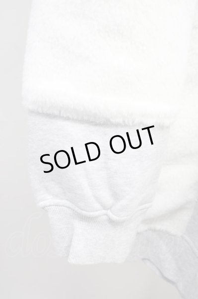 画像4: CIVARIZE / Jolt ファー切り替えプルオーバービッグスウェット F グレー T-24-10-16-003-CI-to-YM-ZT (4)