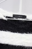 画像3: CIVARIZE / Selfish フェザーヤーンプルオーバーニットソー 44 ブラックｘホワイト T-24-10-16-004-CI-to-YM-ZT093 (3)