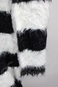 画像4: CIVARIZE / Selfish フェザーヤーンプルオーバーニットソー 44 ブラックｘホワイト T-24-10-16-004-CI-to-YM-ZT093 (4)
