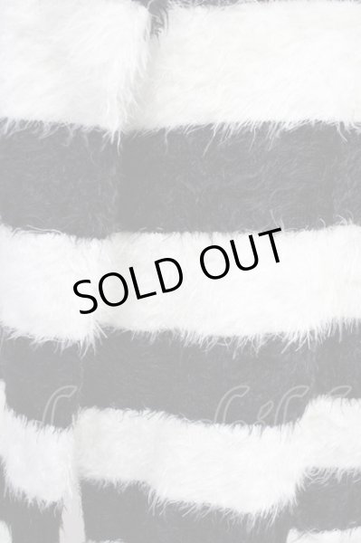 画像5: CIVARIZE / Selfish フェザーヤーンプルオーバーニットソー 44 ブラックｘホワイト T-24-10-16-004-CI-to-YM-ZT093 (5)