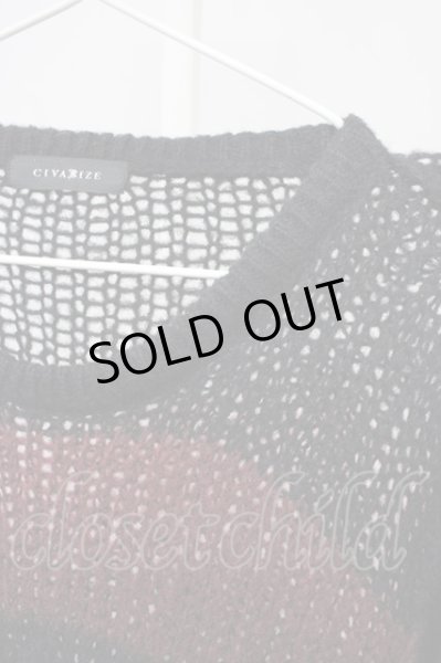 画像3: CIVARIZE / モヘアルーズニット F レッド T-24-10-16-001-CI-to-YM-ZT (3)