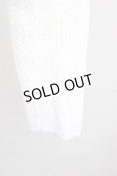 画像4: CIVARIZE / フェザーヤーン切り替えアシンメトリードレープニットソー 44 ホワイト T-24-10-16-008-CI-to-YM-ZT (4)