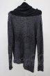 画像2: CIVARIZE / フェザーヤーン切り替えアシンメトリードレープニットソー 44 ミックス T-24-10-16-010-CI-to-YM-ZT (2)