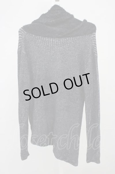 画像2: CIVARIZE / フェザーヤーン切り替えアシンメトリードレープニットソー 44 ミックス T-24-10-16-010-CI-to-YM-ZT (2)