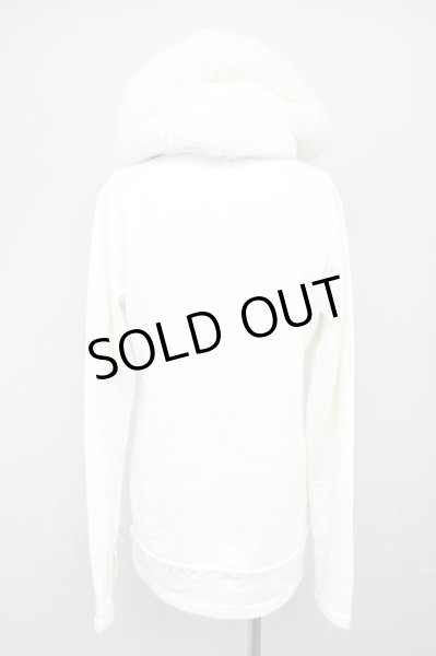 画像2: CIVARIZE / Implicate　フレッシーファブリックパーカー With ファー 44 ホワイト T-24-10-16-011-CI-to-YM-ZT (2)