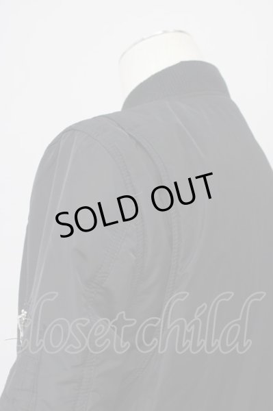 画像3: CIVARIZE / Splinter裏地スカルプリントMA-1ジャケット 44 ブラック T-24-10-16-012-CI-ou-YM-ZT-M122 (3)