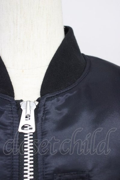 画像3: CIVARIZE / レースアップビッグシルエットMA-1ジャケット 44 ブラック T-24-10-16-013-CI-ou-YM-ZY (3)