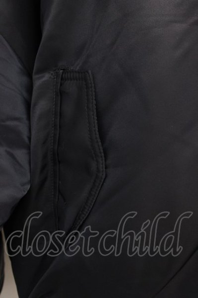 画像4: CIVARIZE / レースアップビッグシルエットMA-1ジャケット 44 ブラック T-24-10-16-013-CI-ou-YM-ZY (4)