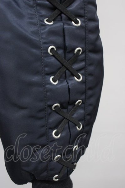 画像6: CIVARIZE / レースアップビッグシルエットMA-1ジャケット 44 ブラック T-24-10-16-013-CI-ou-YM-ZY (6)