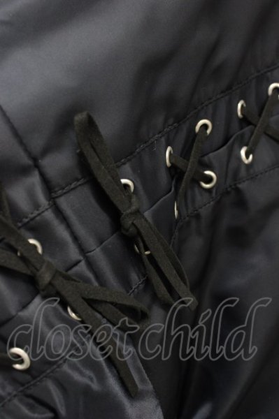 画像7: CIVARIZE / レースアップビッグシルエットMA-1ジャケット 44 ブラック T-24-10-16-013-CI-ou-YM-ZY (7)