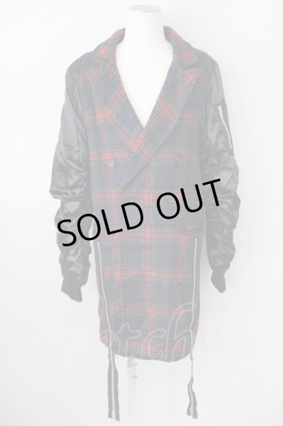 画像1: ALTER VENOMV / MA-1ドッキングコート  ブラックｘレッド T-24-10-21-003-AL-ou-YM-ZT-M109 (1)