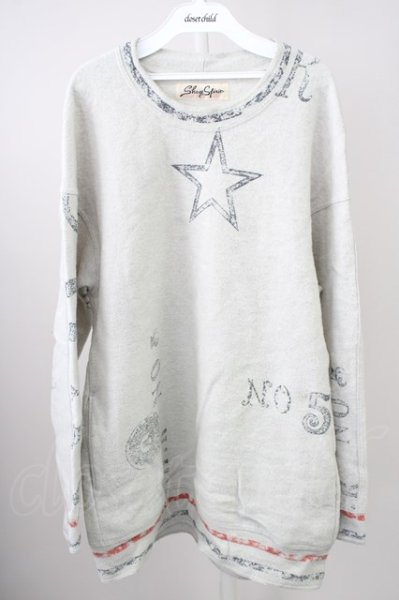 画像1: SHARE SPIRIT / WOOL RING SOFT JERSEY SWEAT L ホワイト T-24-10-21-002-SH-to-YM-ZT096 (1)