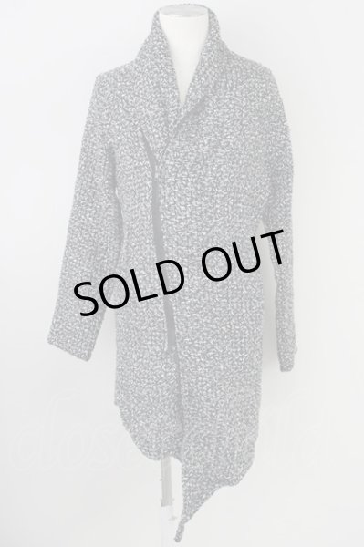 画像1: Xfrm / gallery　ミックスニットライダースガウン F ミックス T-24-10-21-009-Xf-ja-YM-ZT-M109 (1)